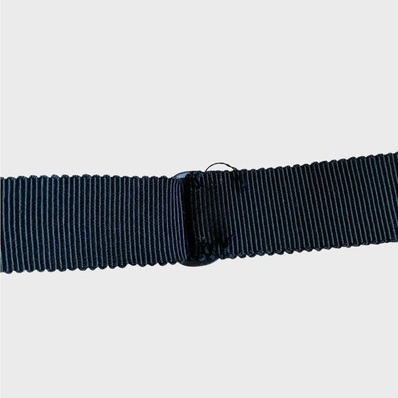 VTG Georgina Von Etzdorf Bird Floral Silk Self Tie Bow Tie Navy Red England RARE - Picture 6 of 16